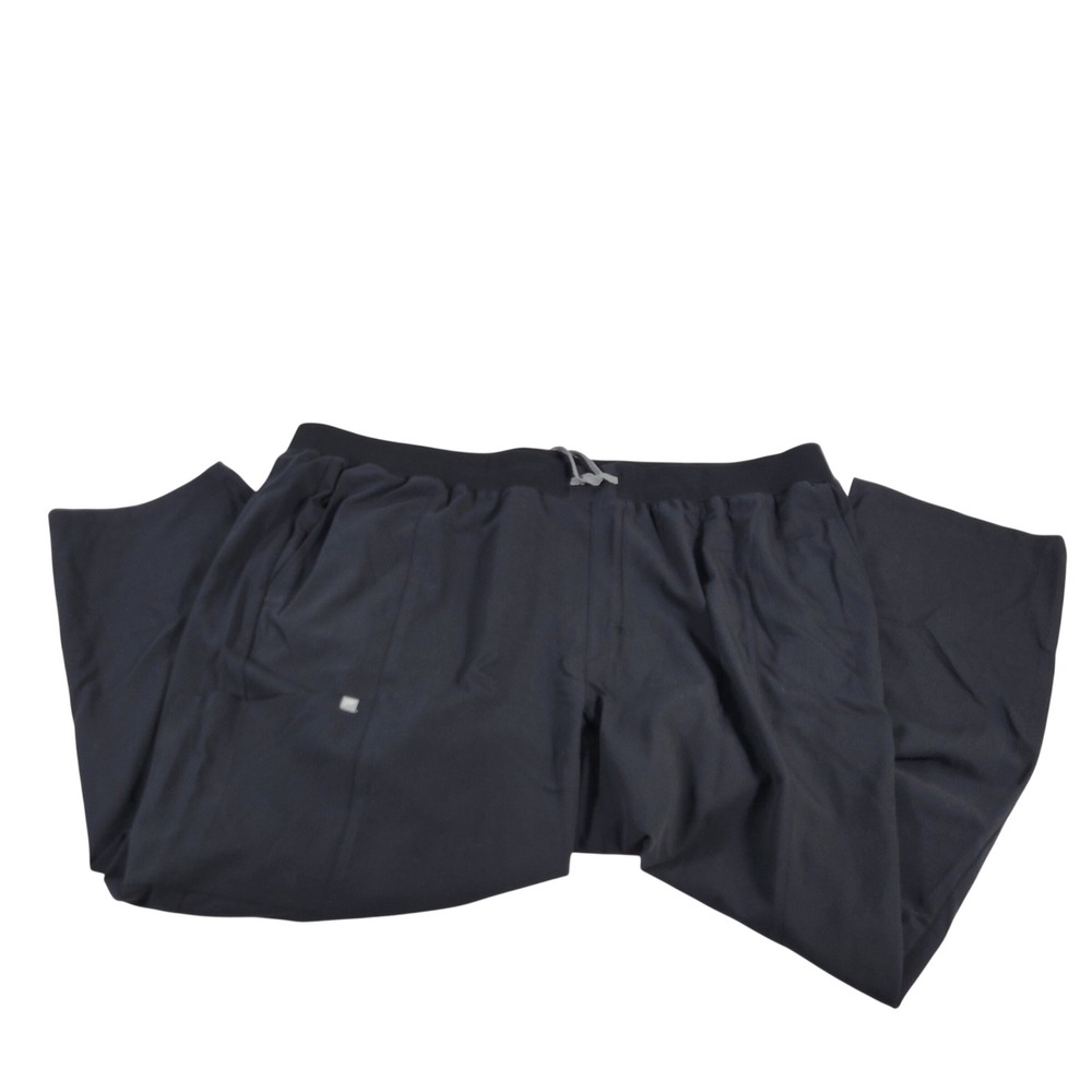 Fabletics scrubs Women's Black Lounge Pants‎ Drawstring Waist Pockets 3X REG